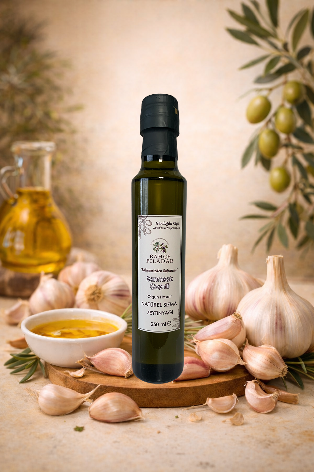 Sarımsak Çeşnili Zeytinyağı 250 ML