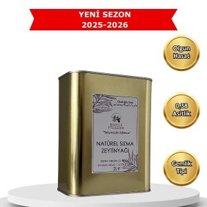 2025-2026 Sezonu Olgun Hasat Natürel Sızma Zeytinyağı 1 LT Teneke