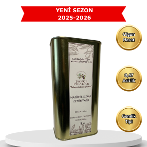 2025-2026 Sezonu Olgun Hasat Natürel Sızma Zeytinyağı 1 LT Teneke