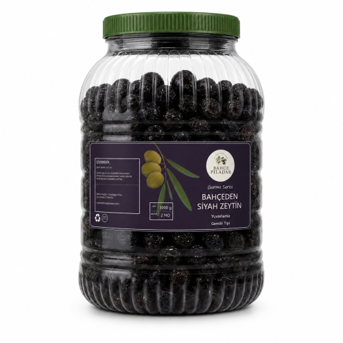 Gurme Serisi – Yuvarlama Siyah Zeytin 2 No (220-260 Dane) 3000 gr